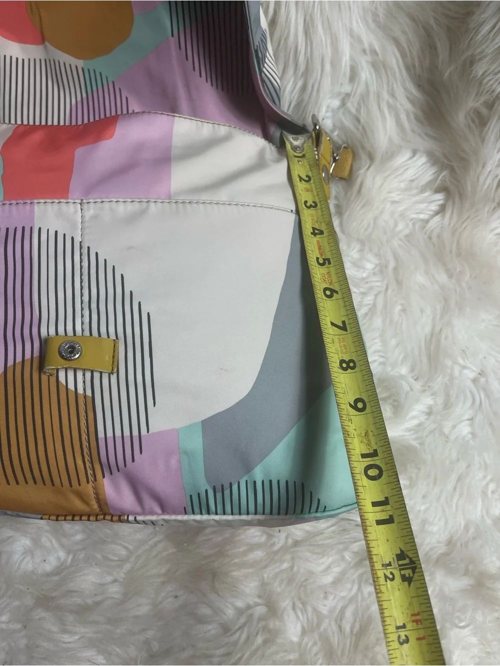 Multi-Color Patterned Crossbody Shoulder Bag - Picture 8 of 12